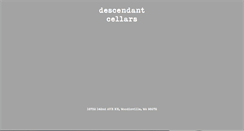 Desktop Screenshot of descendantcellars.com